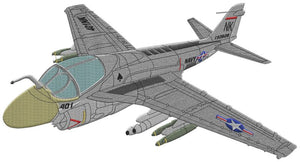 Motif de broderie avion A6 Intruder par BGC Aéro