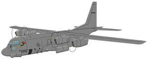 Motif de broderie avion AC130 Gunship par BGC Aéro