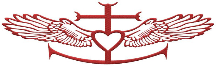 Motif de broderie du logo aéroclub de Camargue par BGC Aéro