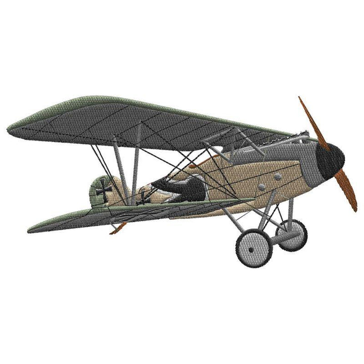Motif de broderie avion Albatros par BGC Aéro