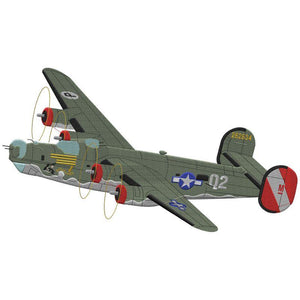 motif de broderie avion B-24 Liberator par BGC Aéro