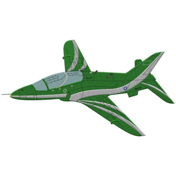 motif de broderie avion BAe Hawk saoudien par BGC Aéro